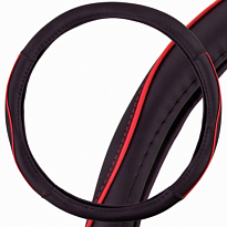 Оплетка SKYWAY Combo-7 M (370-390мм) Черно/Красная экокожа